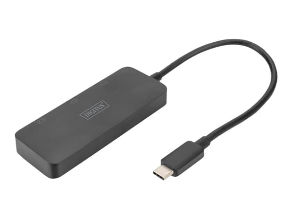 DIGITUS MST Hub - Linjedelare för video - USB-C - 3 x DisplayPort - skrivbordsmodell