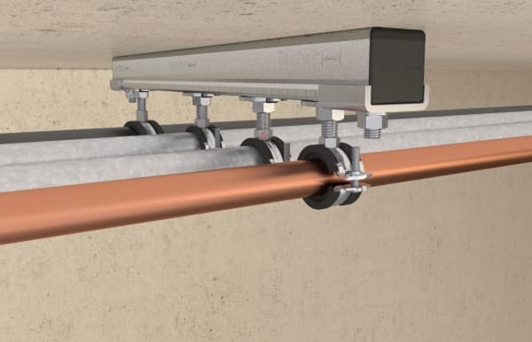 Fischer 500708, Rør klemme, Stål, 100 - 105 mm, EPDM (pakning), Styren-butadien (SBR), Zink-stål, 1,5 kN, M8/M10