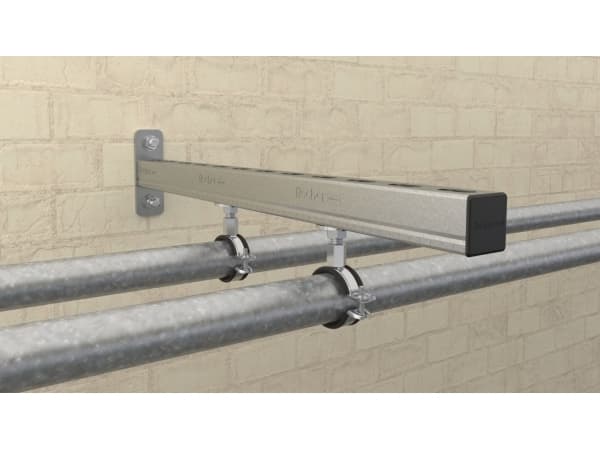 Fischer 562356, Rörklammer, Stål, Svart, 53 - 59 mm, EPDM, Styrenbutadien (SBR), Zink stål, 1 kN, M8/M10