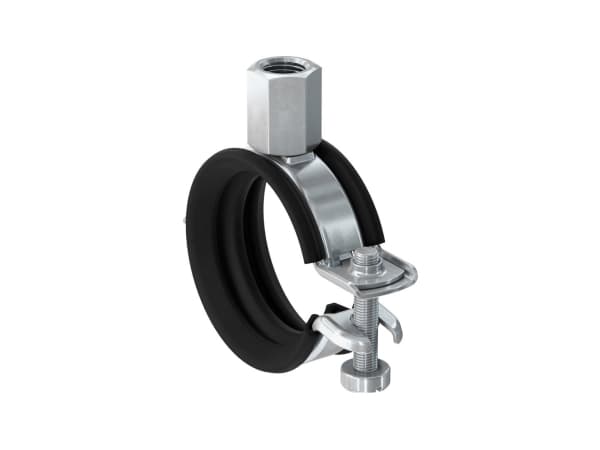 Fischer 562356, Rörklammer, Stål, Svart, 53 - 59 mm, EPDM, Styrenbutadien (SBR), Zink stål, 1 kN, M8/M10