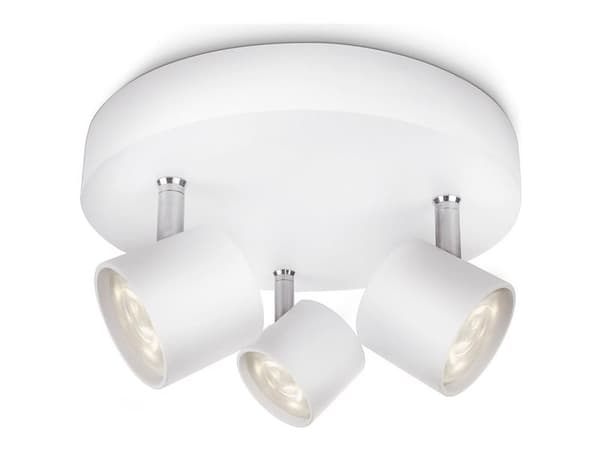 Philips myLiving STAR - Takspotlight - LED - 3 uttag - 13.5 W - 2700 K - vit
