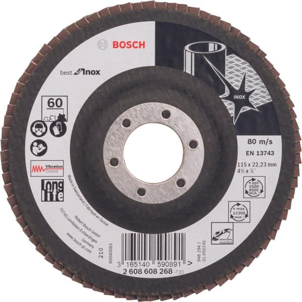 Bosch klapskive BfI 115mm K60 (2608608268)