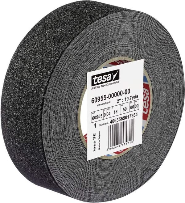 tesa ANTI-SLIP 60955-00000-02 liukuesteteippi ® musta (P x L) 18 m x 50 mm 1 kpl (60955-00000-02)