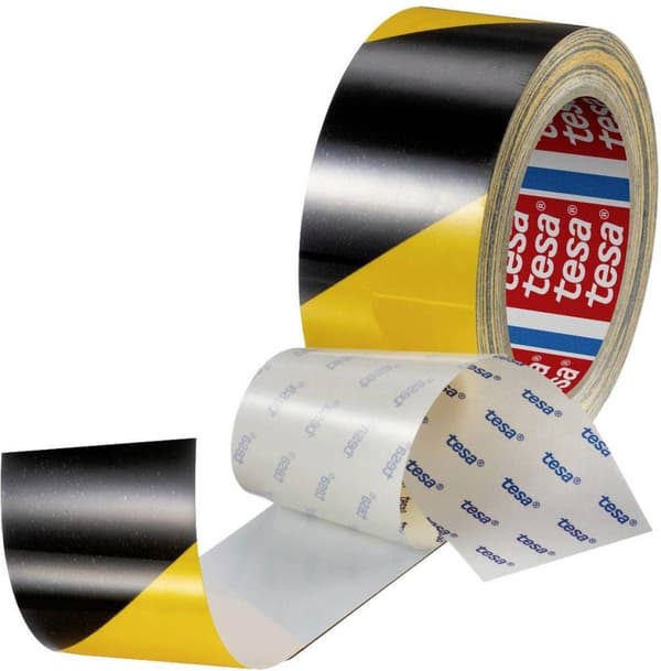 tesa ANTI-SCRATCH 60960-00002-00 golvmärkningstejp ® svart/gul (L x B) 20 mx 50 mm 1 st (60960-00002-00)