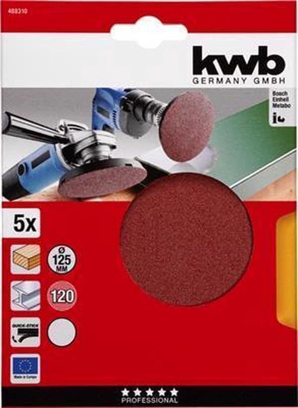 kwb 488310 diameter 125 mm 5 st (488310)