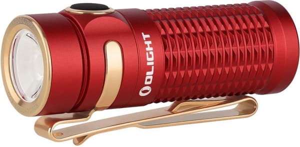 O-LIGHT OLIGHT BATON 3 Lommelygte RØD 1200lm Stråleafstand 166m IPX8 (BATON 3 RØD)