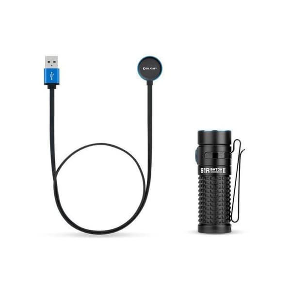 O-LIGHT OLIGHT S1R BATON II TASKUVALAISIN BLK 1000lm säteen etäisyys 145m IPX8 (S1R BATON II)