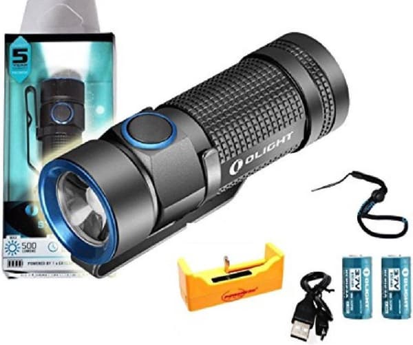 O-LIGHT OLIGHT S1R BATON II TASKUVALAISIN BLK 1000lm säteen etäisyys 145m IPX8 (S1R BATON II)