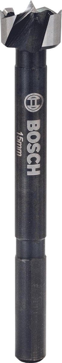 Bosch - boremaskine - til nåletræ, hårdttræ, fineret træ, ikke-lamineret spånplade - Forstner bor - 15 mm - 3-sidet skaft - længde: 90 mm