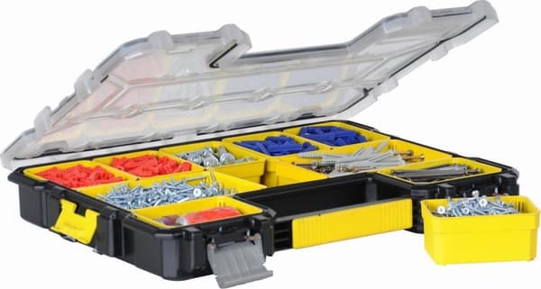 Stanley by Black & Decker sortimentsæske (L x B x H) 44,6 x 35,7 x 7,4 cm Antal rum: 10 1 stk. (1-97-519)
