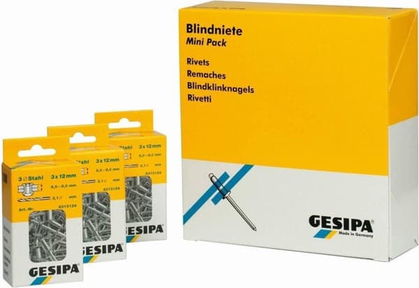 GESIPA blindnitte PolyGrip® nitteskaft dxl 4,8x10,0mm K16 aluminium/stål 25 stykker GESIPA (1433852)