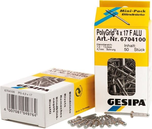 GESIPA blindnitte PolyGrip® nitteskaft dxl 3,2x11,0mm alu/stål 100 stk.GESIPA (1433847)