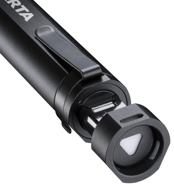 Varta Night Cutter F30R genopladelig premium lommelygte og powerbank (2600mAh) i én - inklusive mikro-USB-ladekabel - fire lystilstande - 700 lumen ly