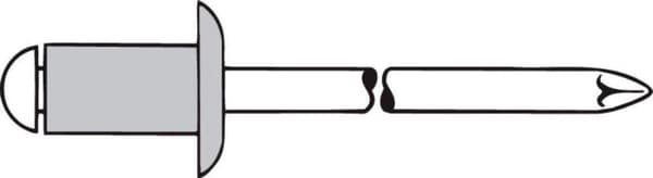 GESIPA blindnitte alu./stål 4x8mm dxl f.4-5mm GESIPA kuppelhoved (6300448)