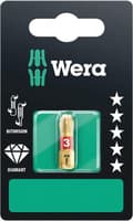 Miniatyrbillede 1 af 10: Wera bit PH størrelse 3 L.25mm 1/4" 6KT C6.3 BiTors.diamond b. kort med 1 stk 851/1 BDC SB (05073334001)