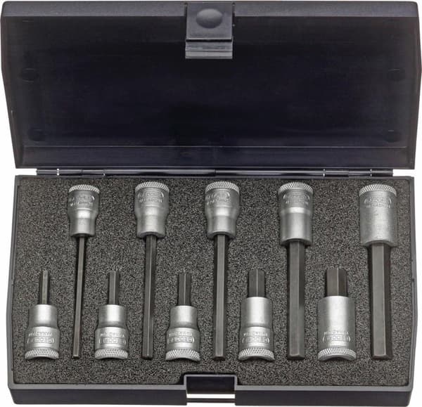 Gedore 1509918 Insexnyckel bitshylsa set 10 delar 3/8 (10 mm)