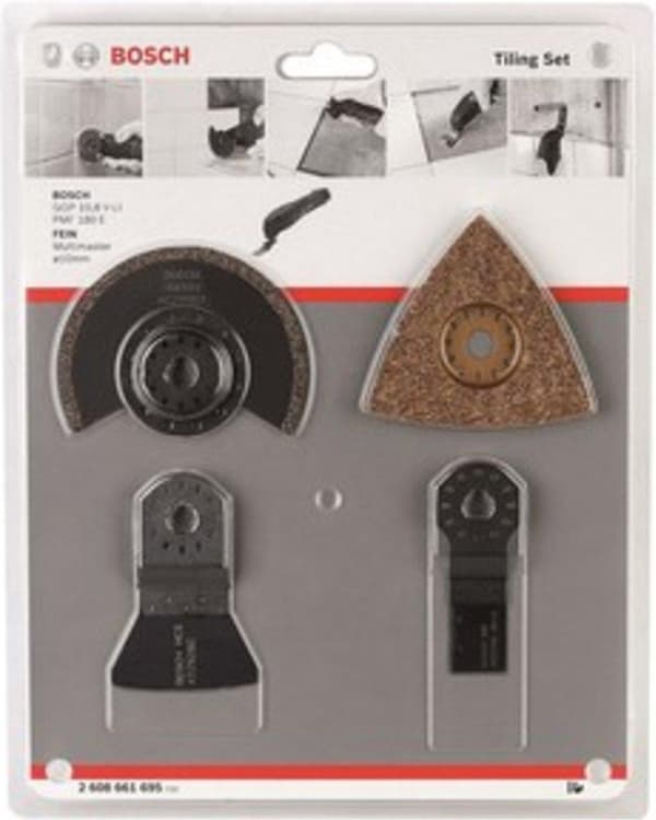 Bosch tilbehør 2608661695 multifunktionsværktøj tilbehørssæt 4 styk 1 sæt