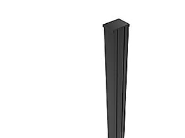 Vetro udvidelsesprofil - 25 x 2000 mm, Mat Sort