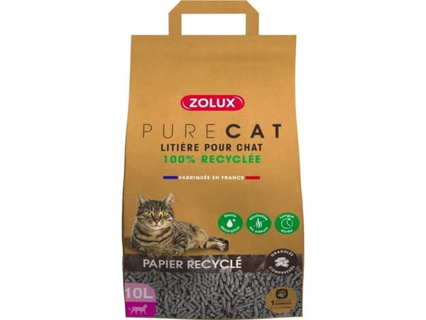 Zolux Purecat Recy pappersströ 10L