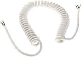 Spiralkabel 3G1,5 Vit PUR/PVC 1000/5000 mm