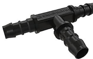 Sauermann T-stykke 10 mm - PVC Sort