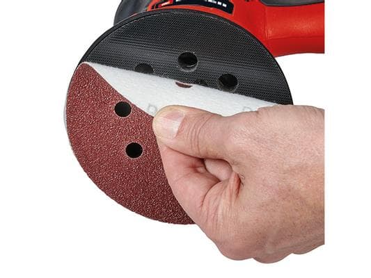 Einhell 4462005, Eksentersliper, Detalj, Velcro mappe, Rød, Plast, 12000 OPM