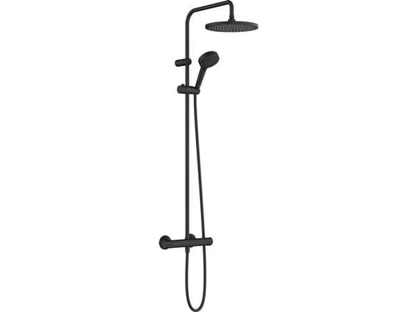 HG Vernis Blend Showerpipe - 240 1jet EcoSmart med termostat, mat sort