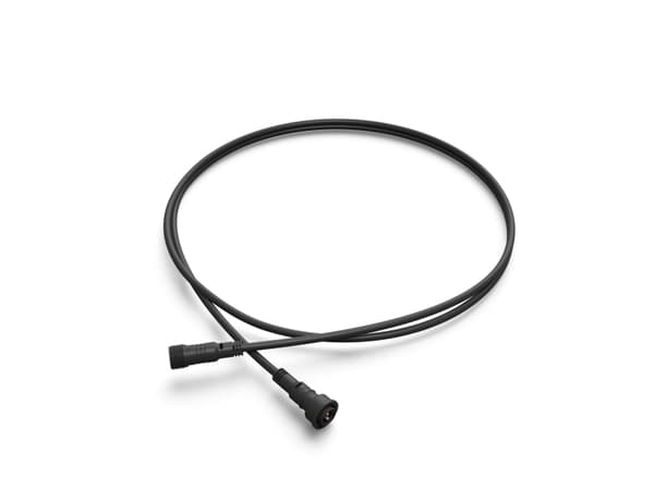Philips Skjøteledning, 2 m, Strømkabel, Sort, Plast, Hage, Terrasse, IP65, Tidsriktig