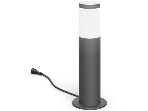 GardenLink Utrecht Pidestall Cool white 660lm Antrasitt Grå