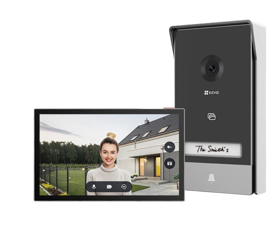 EZVIZ HP7, 17,8 cm (7"), 1024 x 600 pikseliä, H.264, H.265, Musta, Hopea, 802.11b, 802.11g, Wi-Fi 4 (802.11n), Wi-Fi 5 (802.11ac), 2048 x 1296 piksel