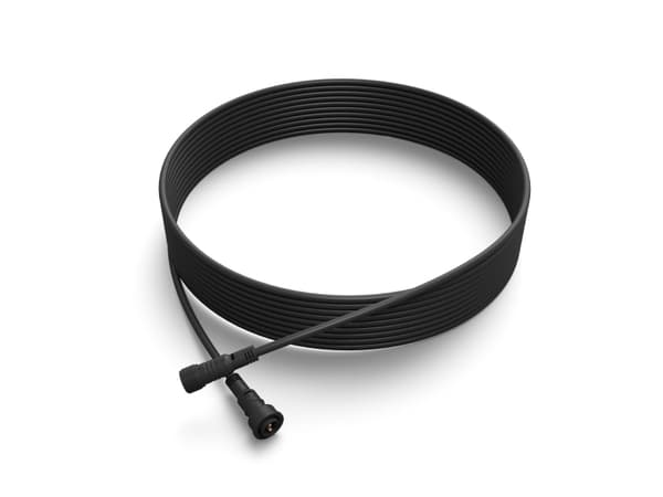 Philips Skjøteledning, 10 m, Strømkabel, Sort, Plast, Hage, Terrasse, IP65, Tidsriktig