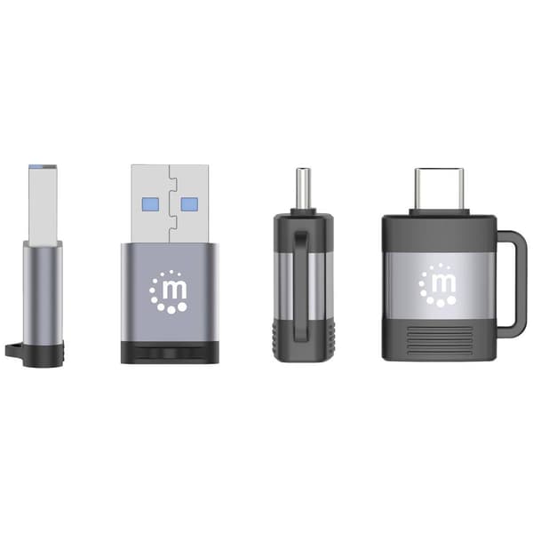 Manhattan USB 2.0 Adapter [2x USB 3.2 Gen 1 A hona (USB 3.0), USB 3.2 Gen 1 B hona (USB 3.0) - 2x USB 3.2 Gen 1 kontakt