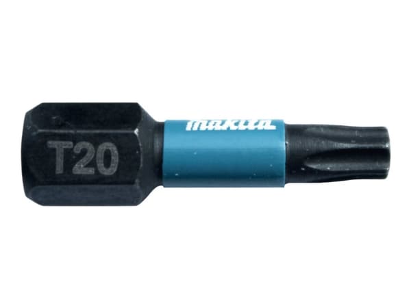 Makita Impact Black - Impact screwdriver bit - 2 deler - torx - T20 - heksagonal - lengde: 25 mm