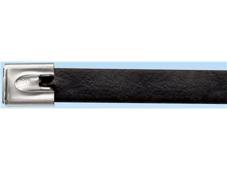PANDUIT Stålband 7,9x362mm med kullås, belagd AISI 316 för krävande och aggressiva miljöer, för temperaturintervall -40°C - 150°C - (50 st)
