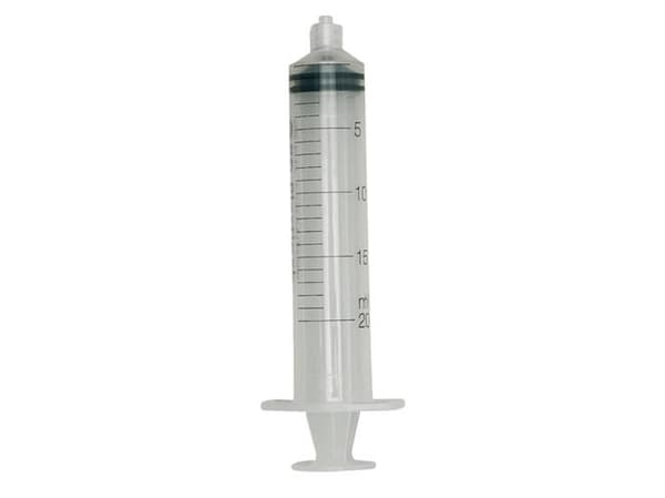 Engångsspruta PP transparent 20 ml