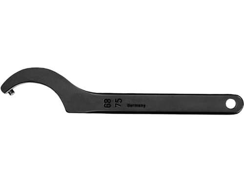 Kroknyckel med stift DIN 1810B 80-90mm