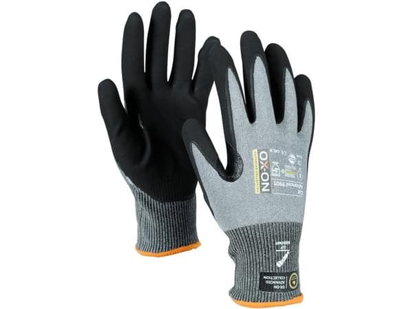 Skärhandske Advanced 9901 CutDblack/grey8