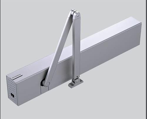 Aut. døråbner ED250 m/arm komplet sølv