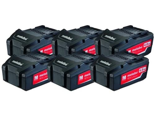 Uppladdningsbart batteriset metabo 18v 6X4,0ah