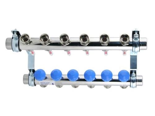 Manifold 6 kretsar med flödesmätare
