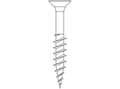 Miniatyrbilde 1 av 2: Spånskrue UH TX20 dg FZB 4,0x60mm (200)