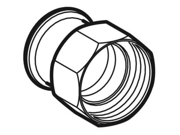 Geberit 35032, Slangestik, Rustfrit stål