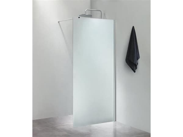 Brusevæg 90cm isglas fast væg