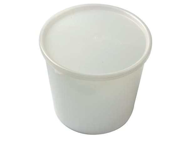 Bøtte 1l 133mm plast naturel uden låg