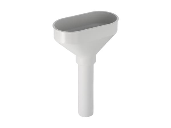 Drypkop PP 40mm oval hvid