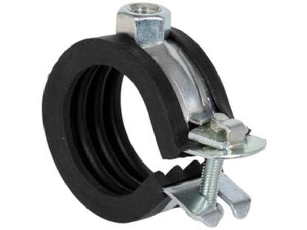 Fischer 79426, Rörklammer, Svart, Stål, 45 - 50 mm, 3,81 cm (1.5"), EPDM, Zink stål, 0,9 kN