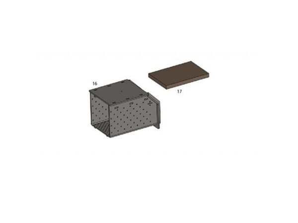 Polttimen arina 80-120 kW U-tyyppi skamolilla varustettuna