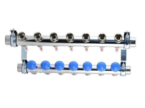 Manifold 7 kredse m/flowmeter
