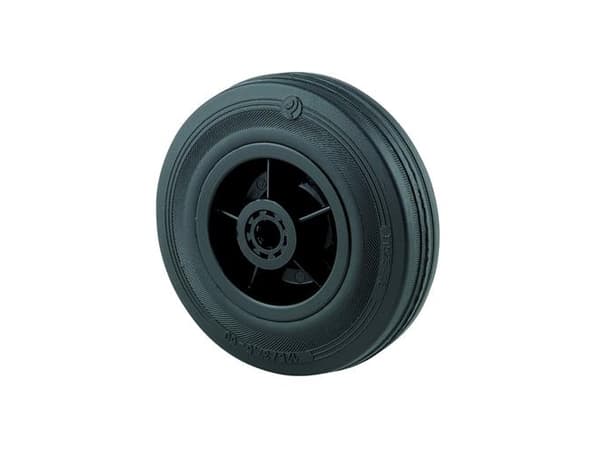 Puupyörä 125mm kumi litteällä vanteella 100kg PRR
