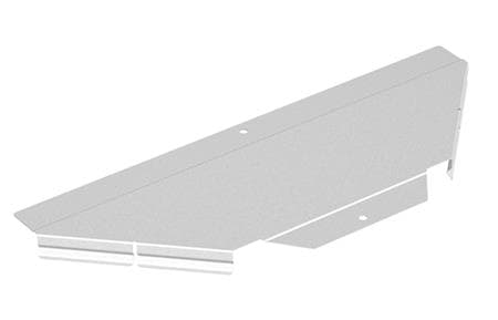 Låg til T-afgrening for Csslr Plus kabelbakker, bredde 400 mm Pregalvaniseret, med "Klik" funktion